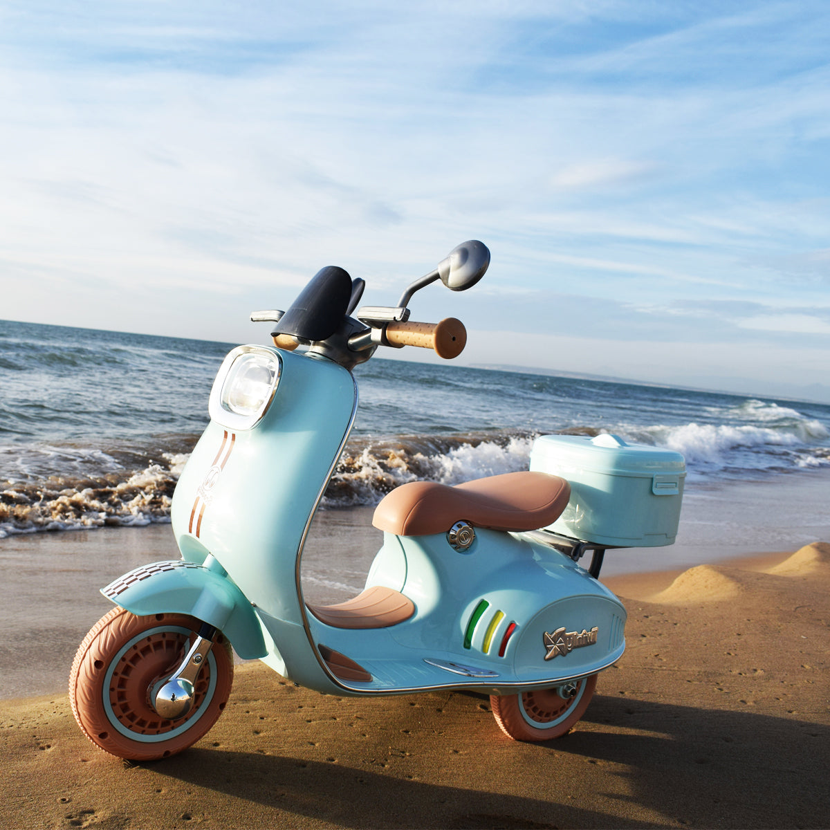 Moto Electrica para niños SCOOTLY Menta