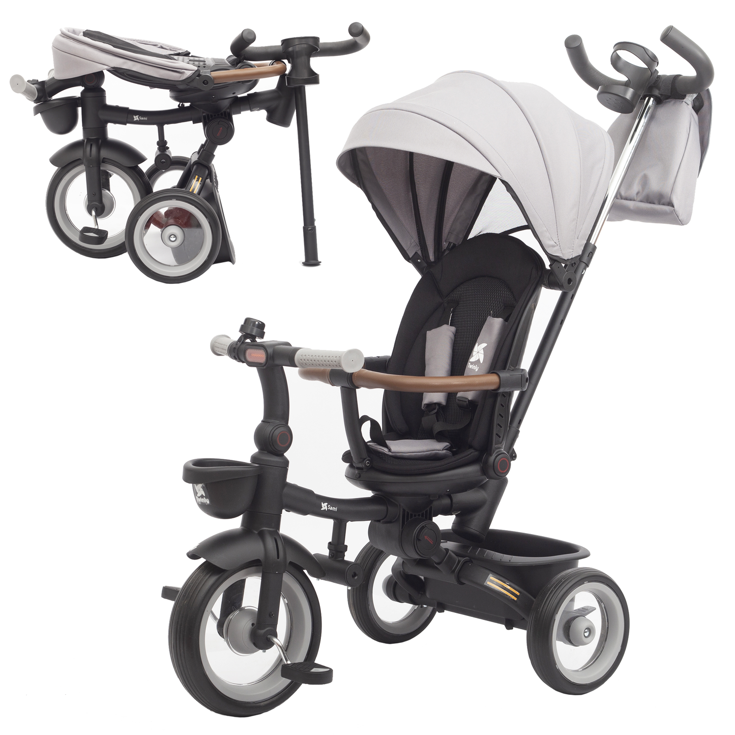 Triciclo Evolutivo Bebé SAMI Gris