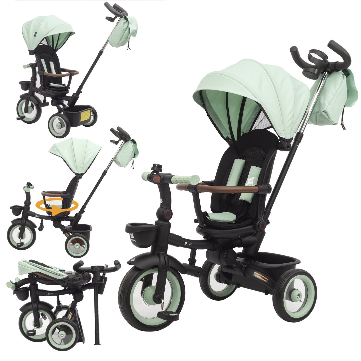Triciclo Evolutivo Bebé SAMI Verde