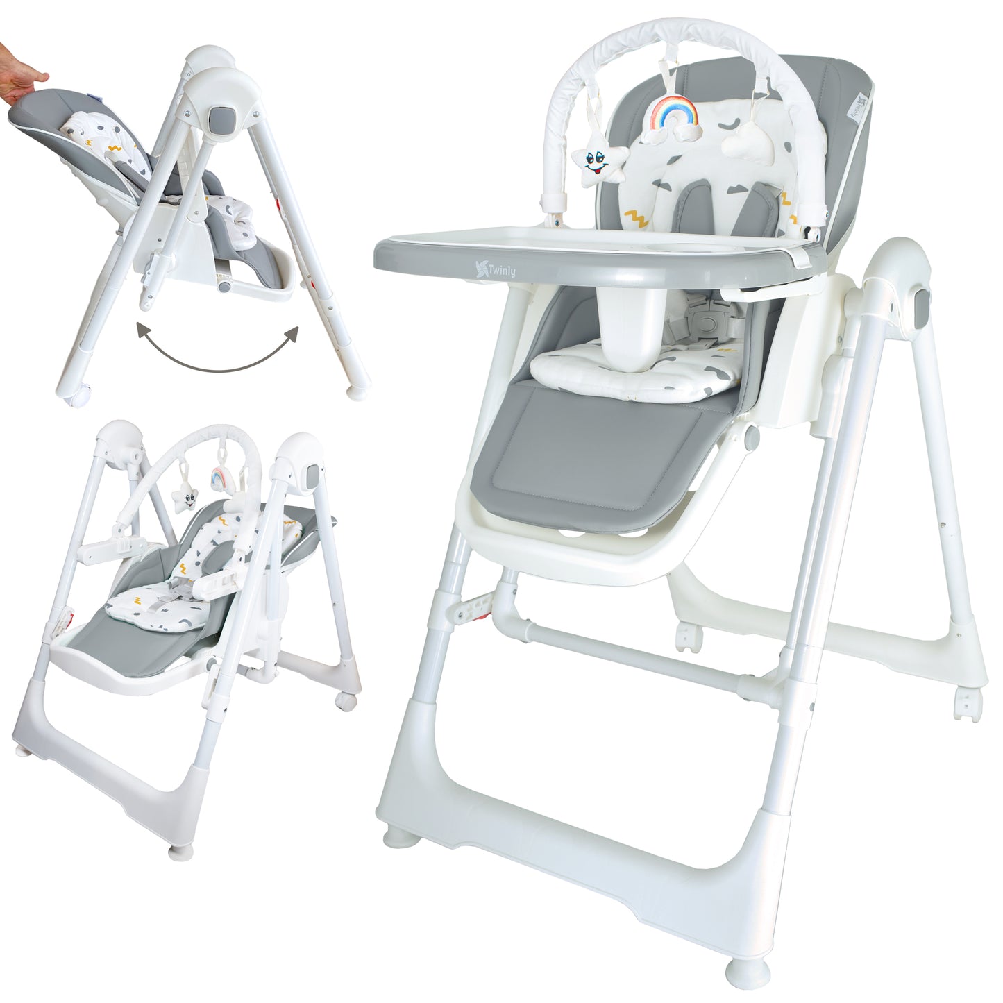 Trona Evolutiva MOVITY PRO Gris