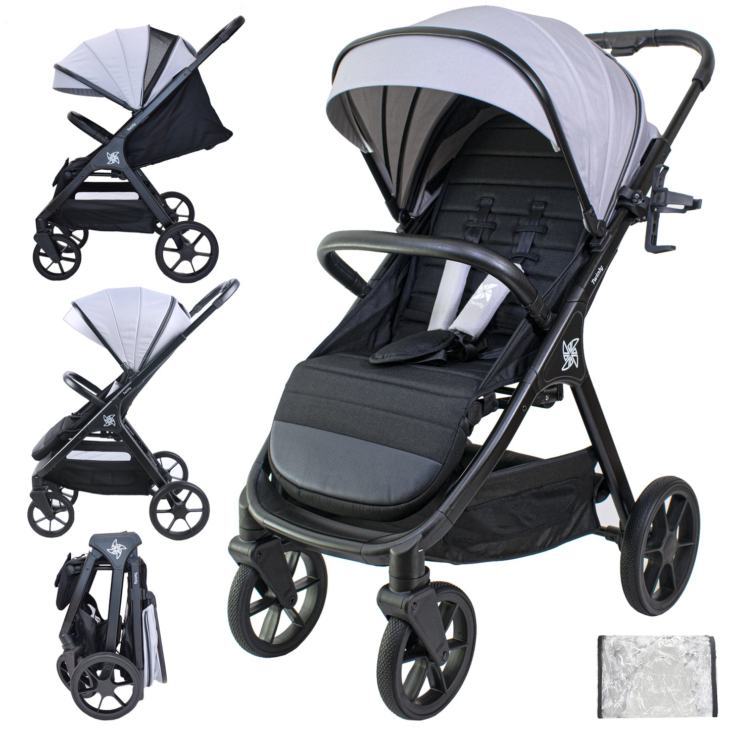 Silla de paseo SPACELY gris