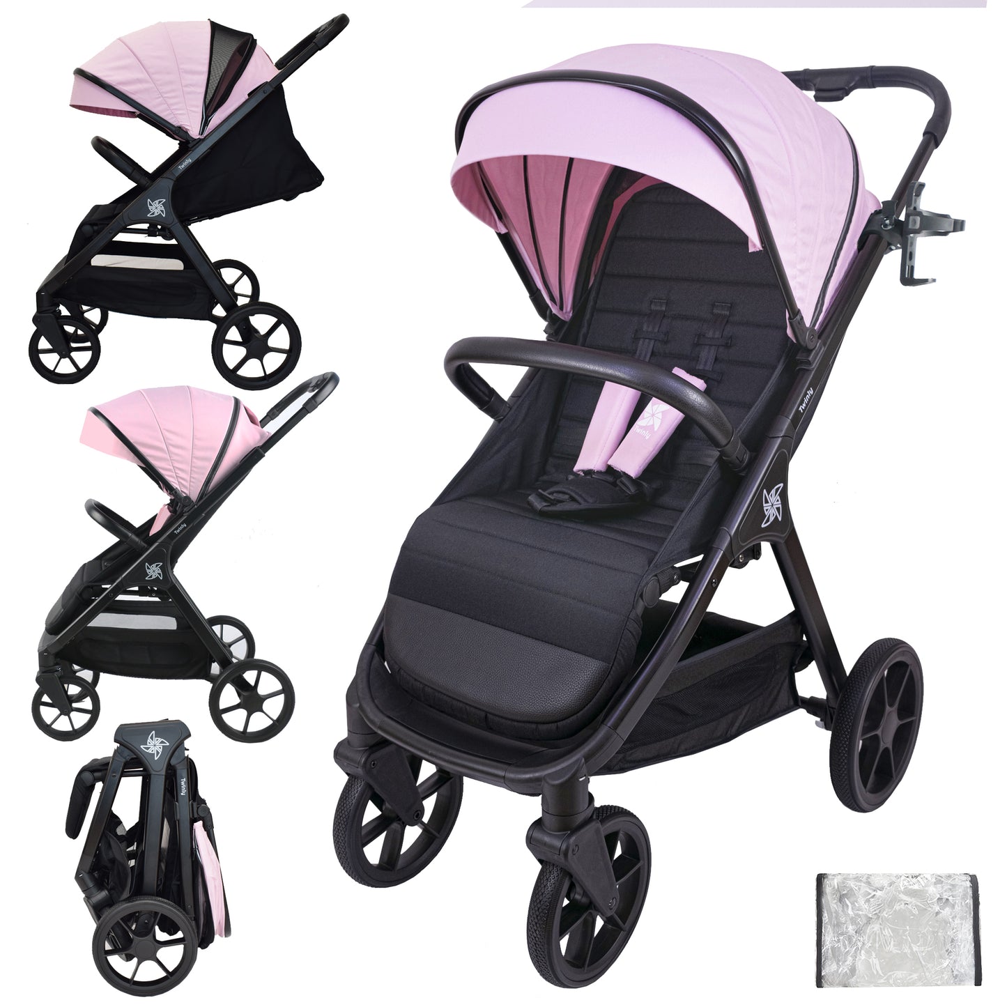 Silla de paseo SPACELY rosa