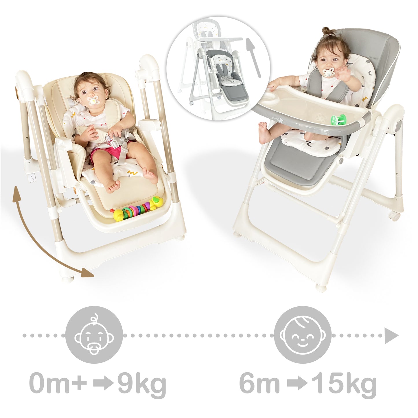 Trona Evolutiva MOVITY PRO Beige