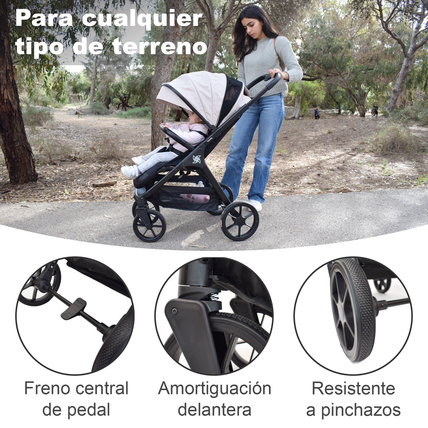 Silla de paseo SPACELY gris