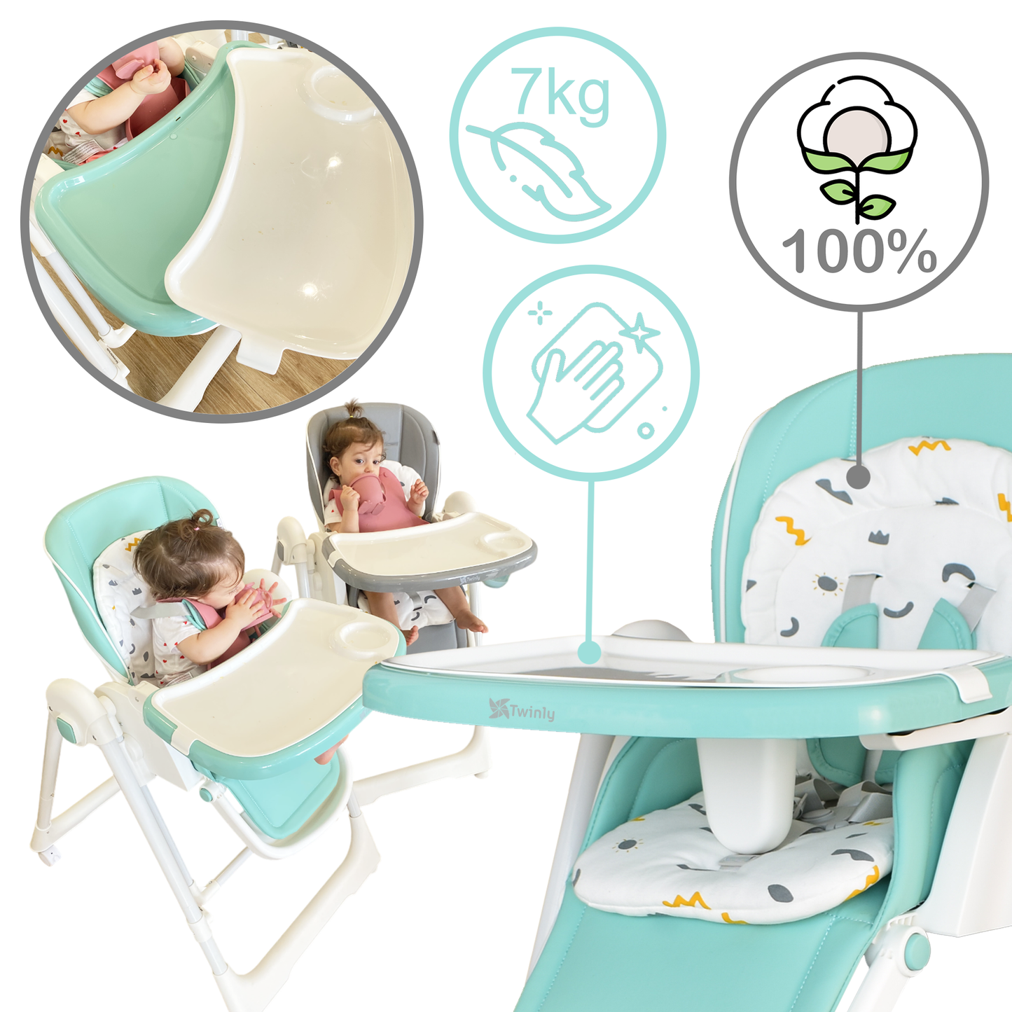Trona Evolutiva MOVITY PRO Menta