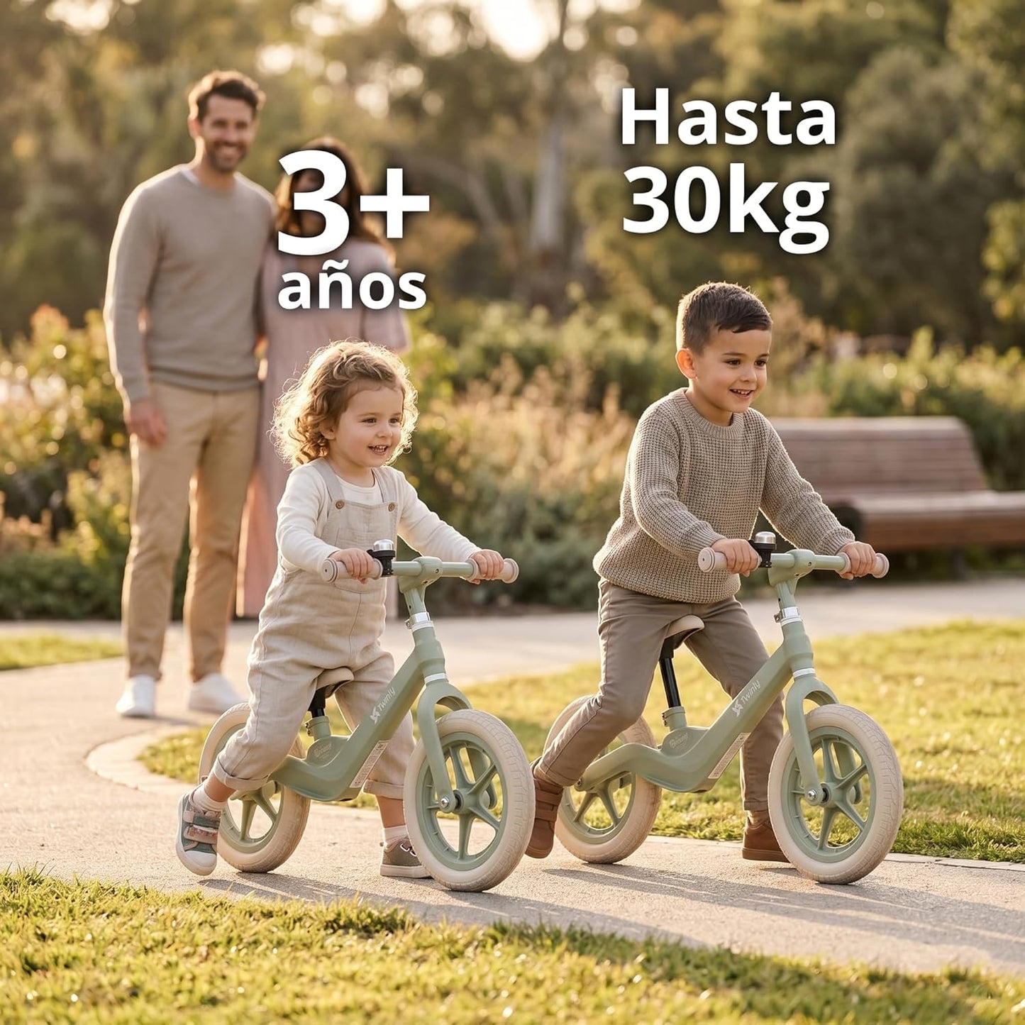 Bicicleta sin pedales Breeze 2-7 años Verde