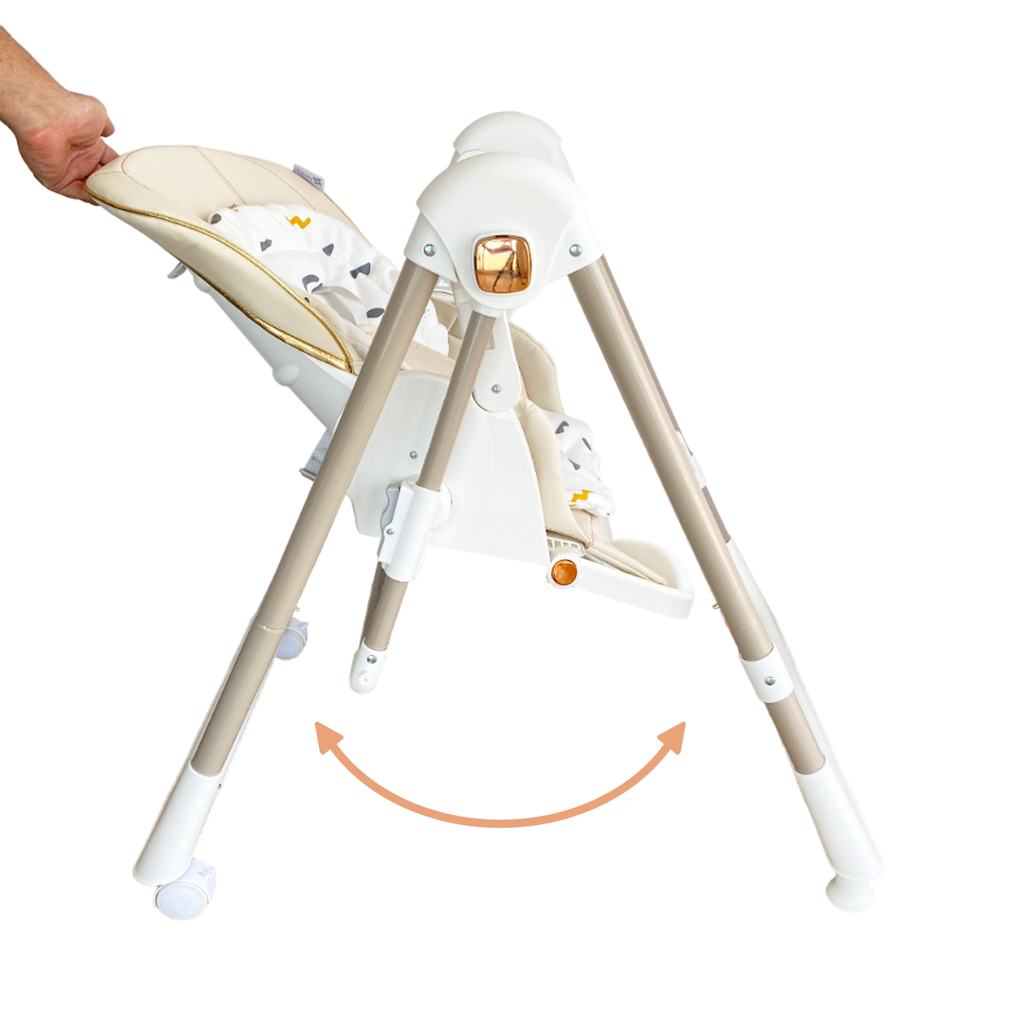 Trona Evolutiva Multifunción - Hamaca columpio Movity Beige
