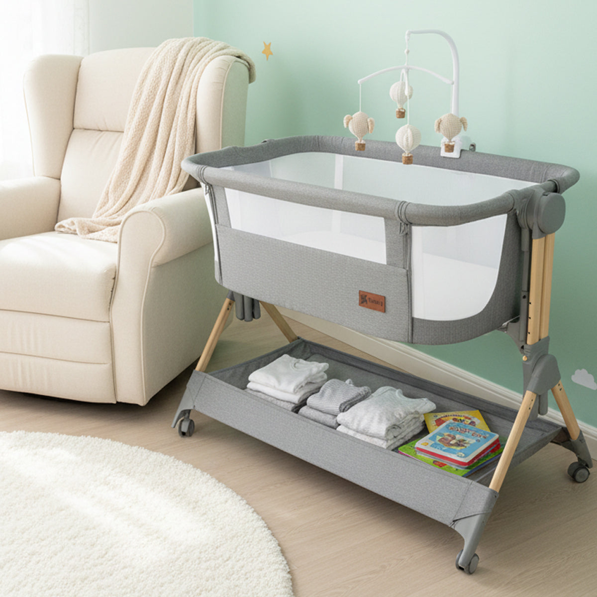Minicuna Colecho Comfortly Gris