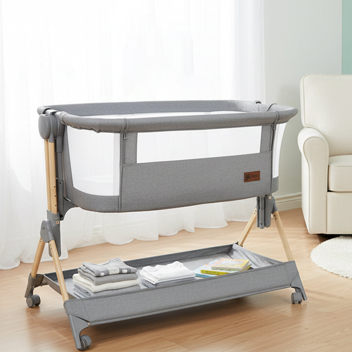Minicuna Colecho Comfortly Gris