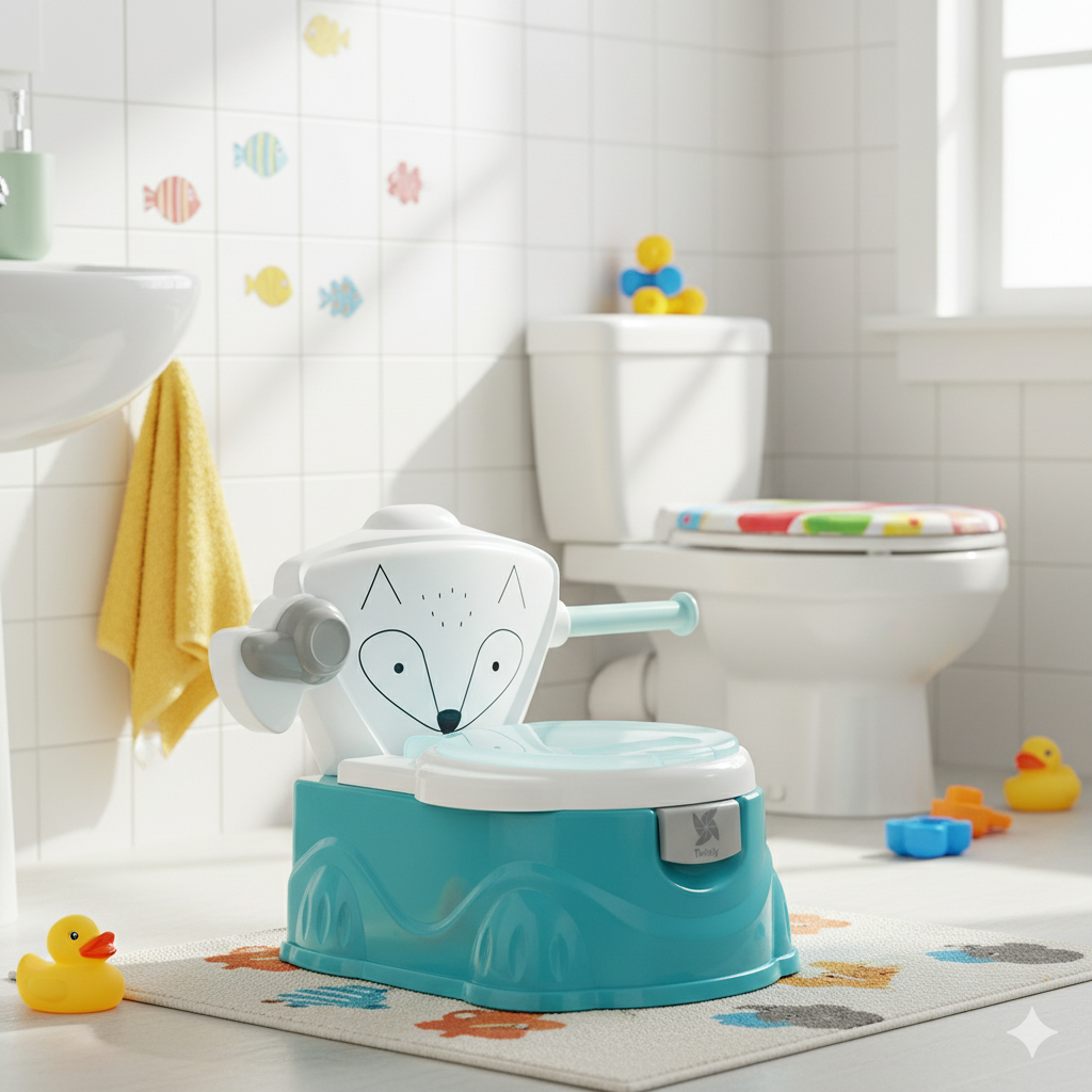 Orinal aprendizaje de Bebé Foxy Azul