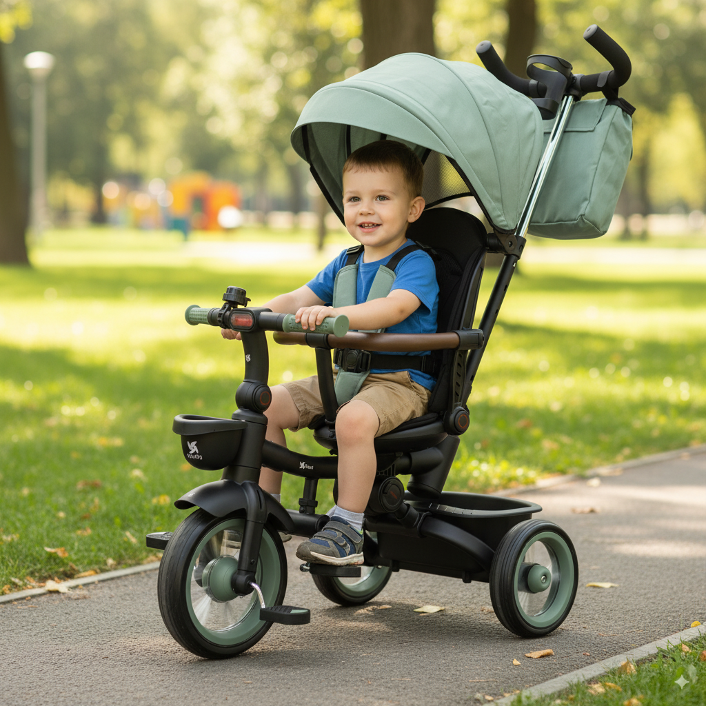 Triciclo Evolutivo Bebé SAMI Verde