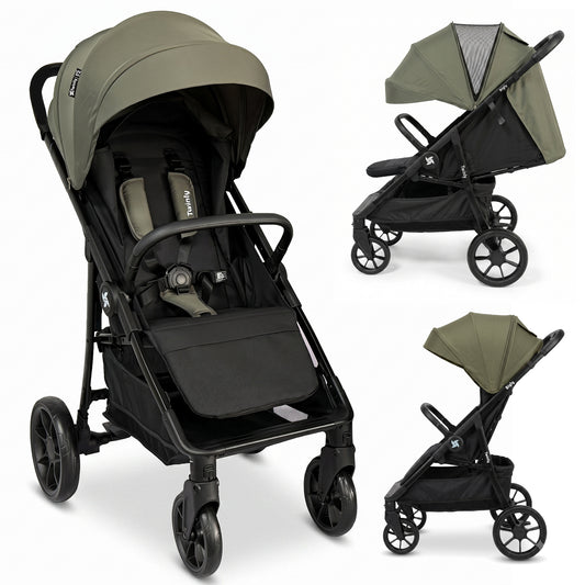 Silla de Paseo BIGLY - Ligera, Ajustable, hasta 22 kg VERDE