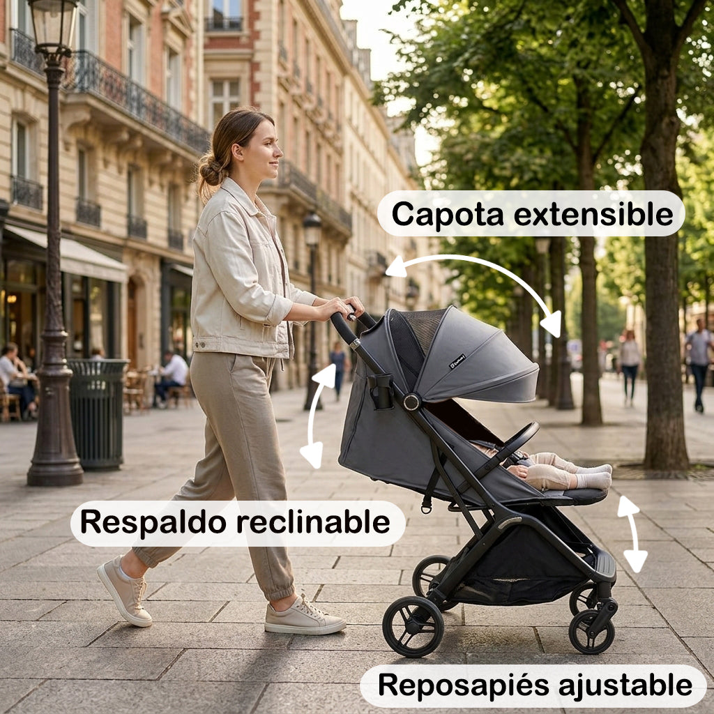 Silla de Paseo Compacta URBANY, Beige