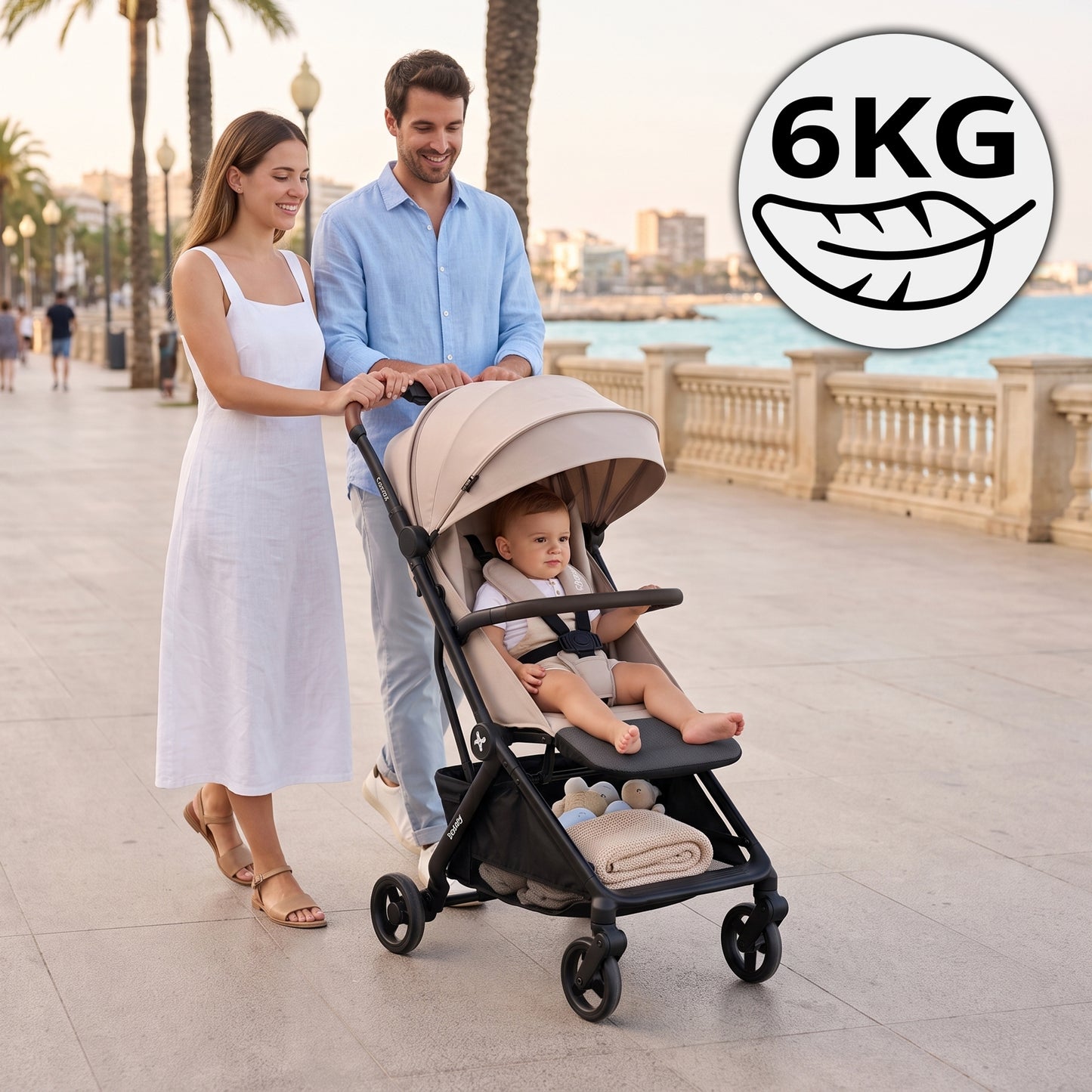 Silla de Paseo CABINY - Cabina Avión, Negro