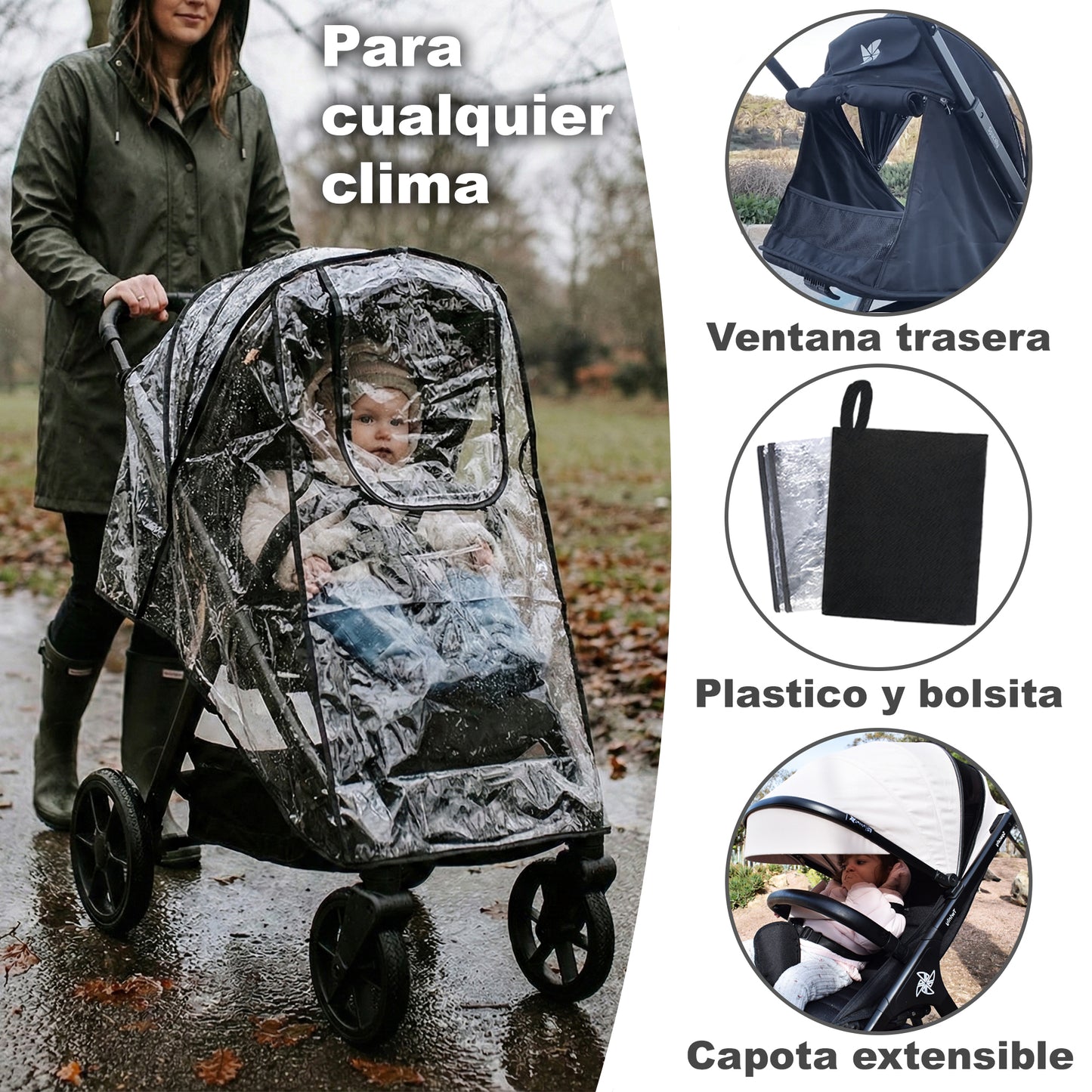 Silla de paseo SPACELY gris