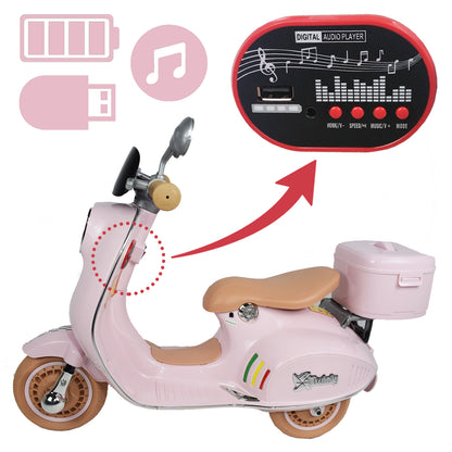 Moto Electrica para niños SCOOTLY Rosa