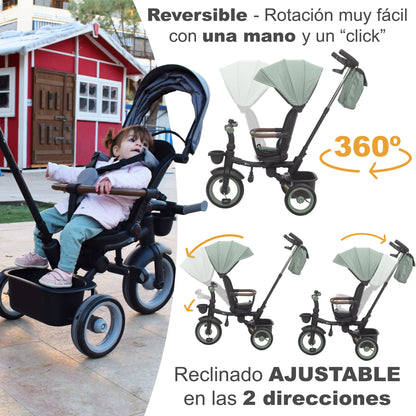 Triciclo Evolutivo Bebé SAMI Verde Oscuro