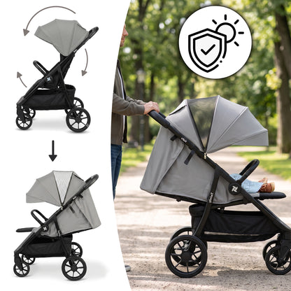 Silla de Paseo BIGLY - Ligera, Ajustable, hasta 22 kg VERDE