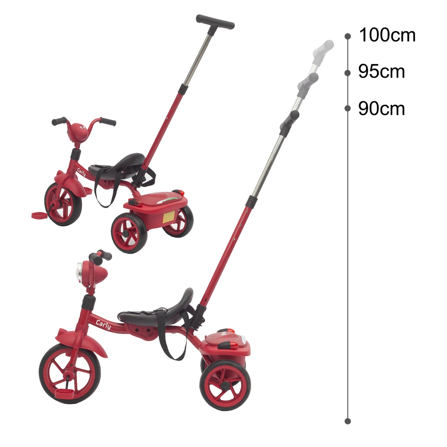 Triciclo Evolutivo bebé Carly de 1 a 5 años Rojo