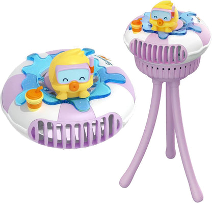Ventilador Portátil para Cochecito AIRLY - 3 Velocidades, USB recargable, Lila