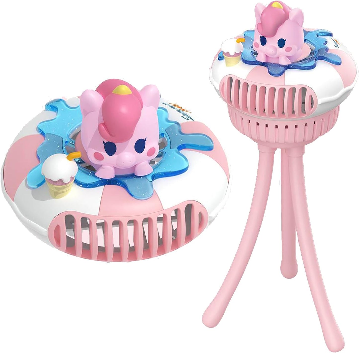 Ventilador Portátil para Cochecito AIRLY - 3 Velocidades, USB recargable, Rosa