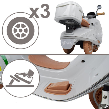 Moto Electrica para niños SCOOTLY Gris