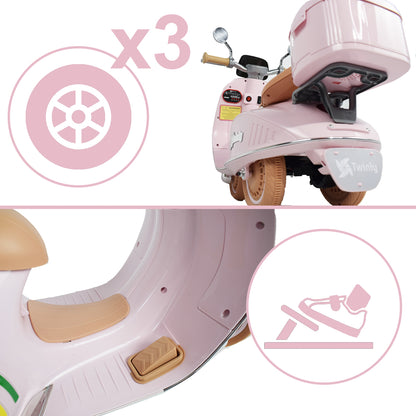 Moto Electrica para niños SCOOTLY Rosa