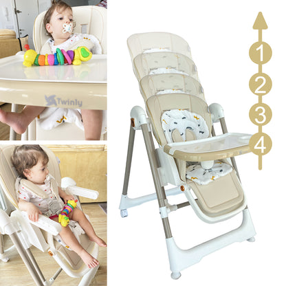 Trona Evolutiva Multifunción - Hamaca columpio Movity Beige