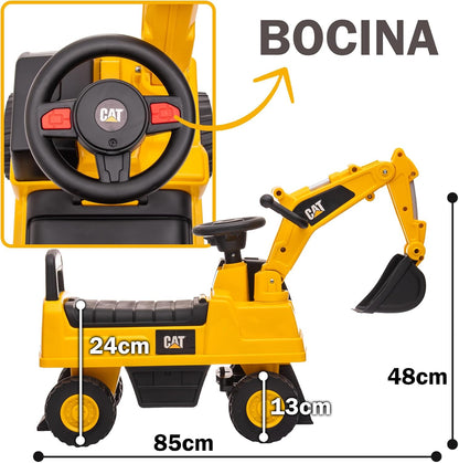 Correpasillos Excavadora Cat para niños de 1 a 3 Años Diggy
