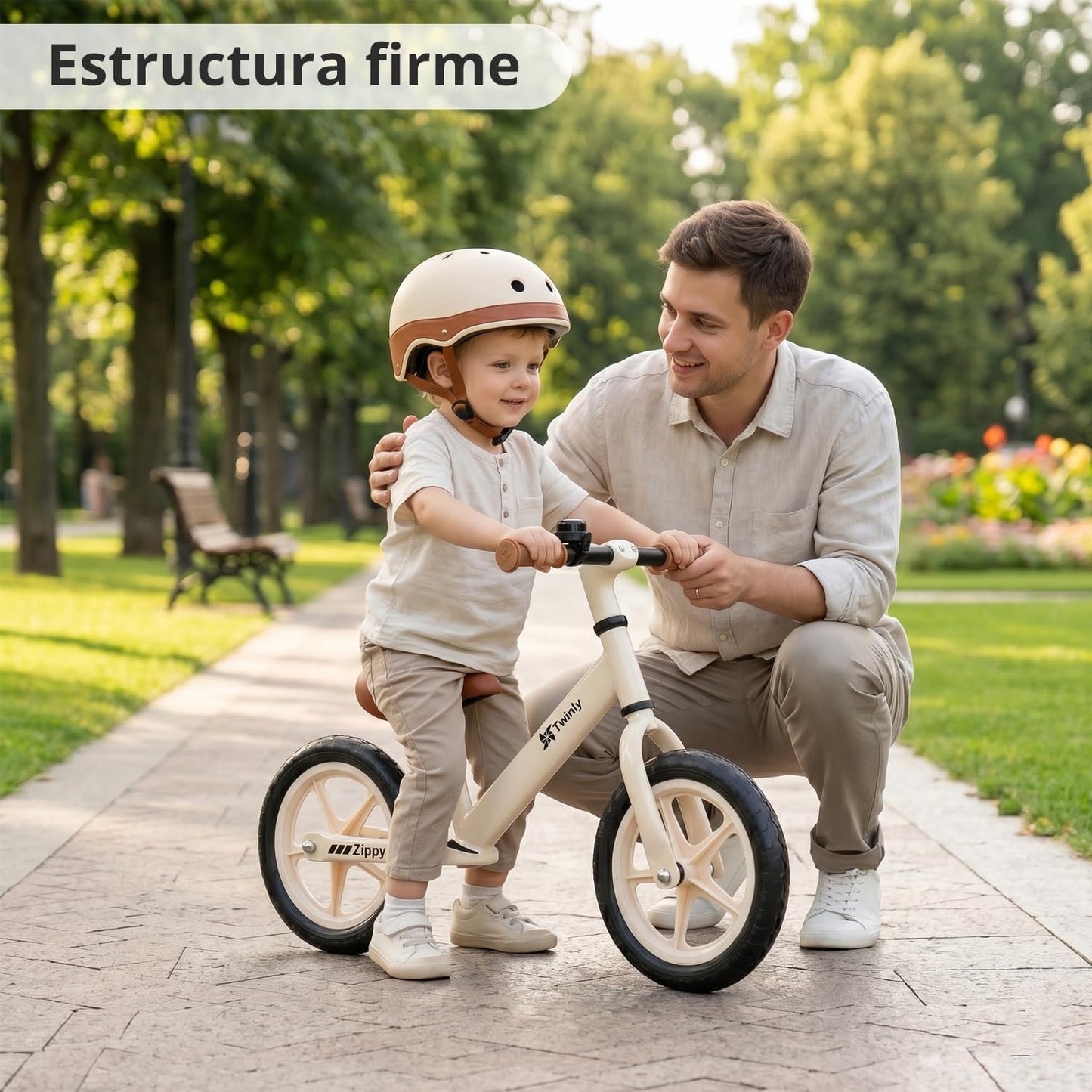 Bicicleta sin Pedales 3-6 Años Zippy Beige