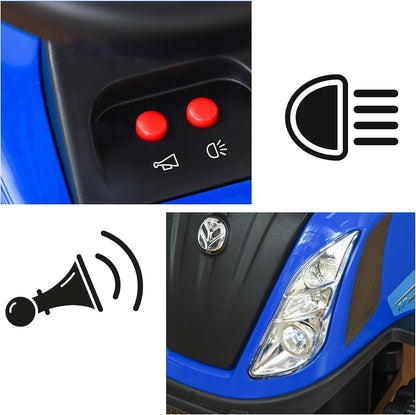 Correpasillos Tractor con Remolque Farmy Azul