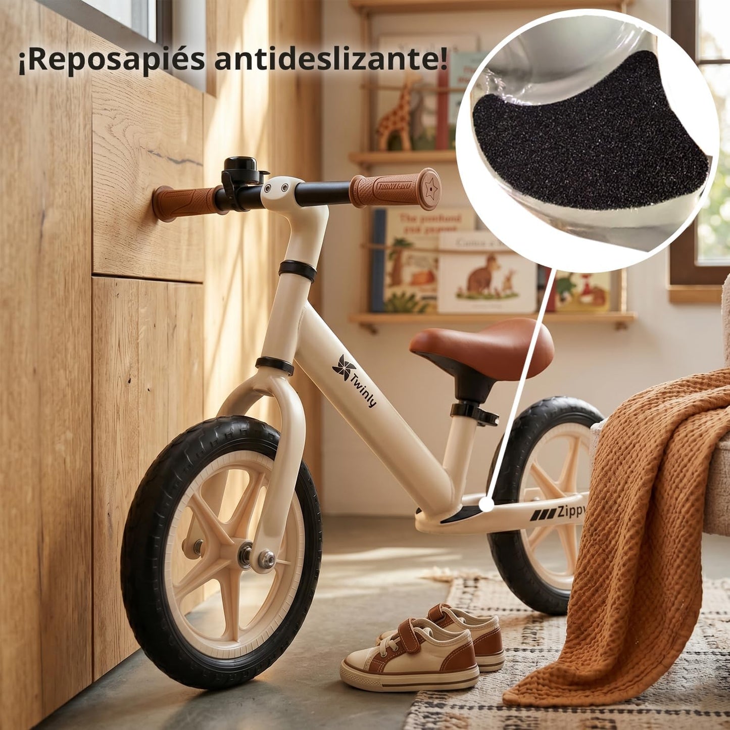 Bicicleta sin Pedales 3-6 Años Zippy Beige