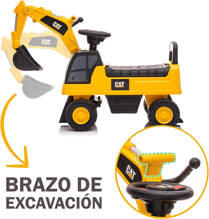 Correpasillos Excavadora Cat para niños de 1 a 3 Años Diggy