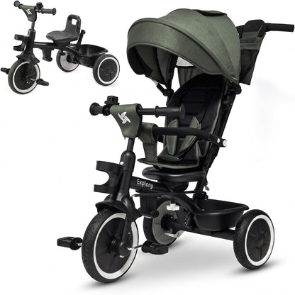 Triciclo Evolutivo 2 en 1 Explory Verde
