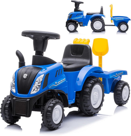 Correpasillos Tractor con Remolque Farmy Azul