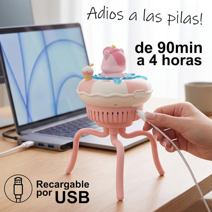 Ventilador Portátil para Cochecito AIRLY - 3 Velocidades, USB recargable, Verde