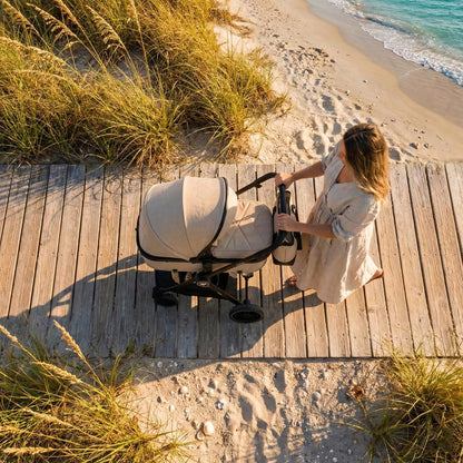 Cochecito Bebé Convertible 3 en 1 Fabuly Beige