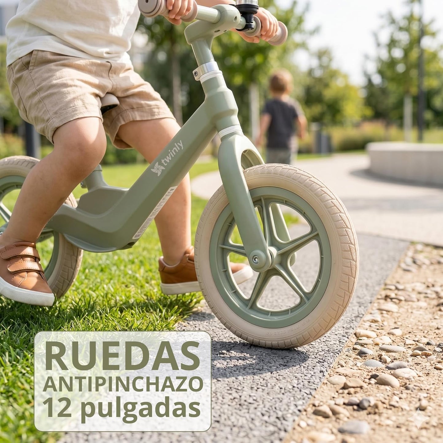Bicicleta sin pedales Breeze 2-7 años Verde