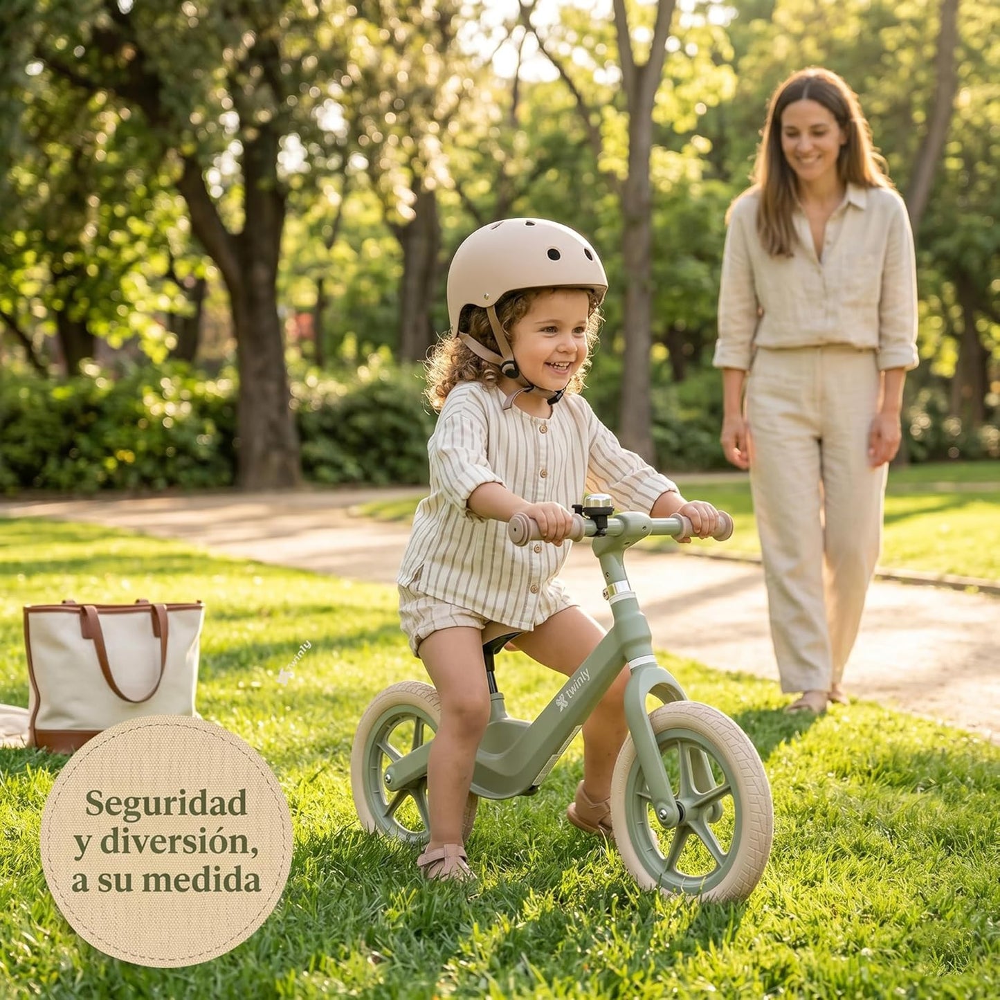 Bicicleta sin pedales Breeze 2-7 años Verde