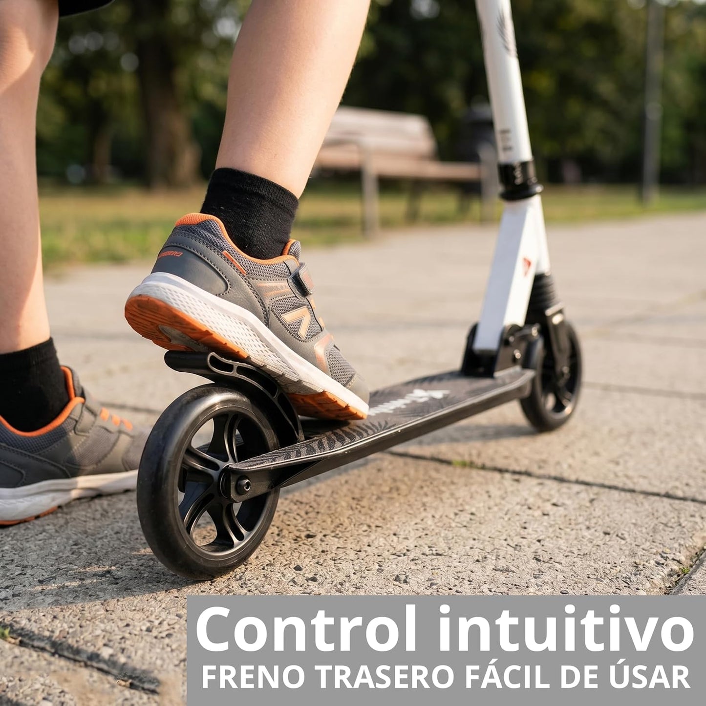 Patinete Infantil Plegable Rocky Gris