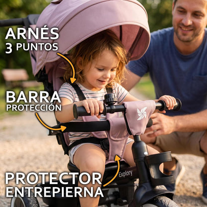 Triciclo Evolutivo 2 en 1 Explory Rosa
