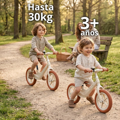 Bicicleta sin pedales Breeze 2-7 años Beige