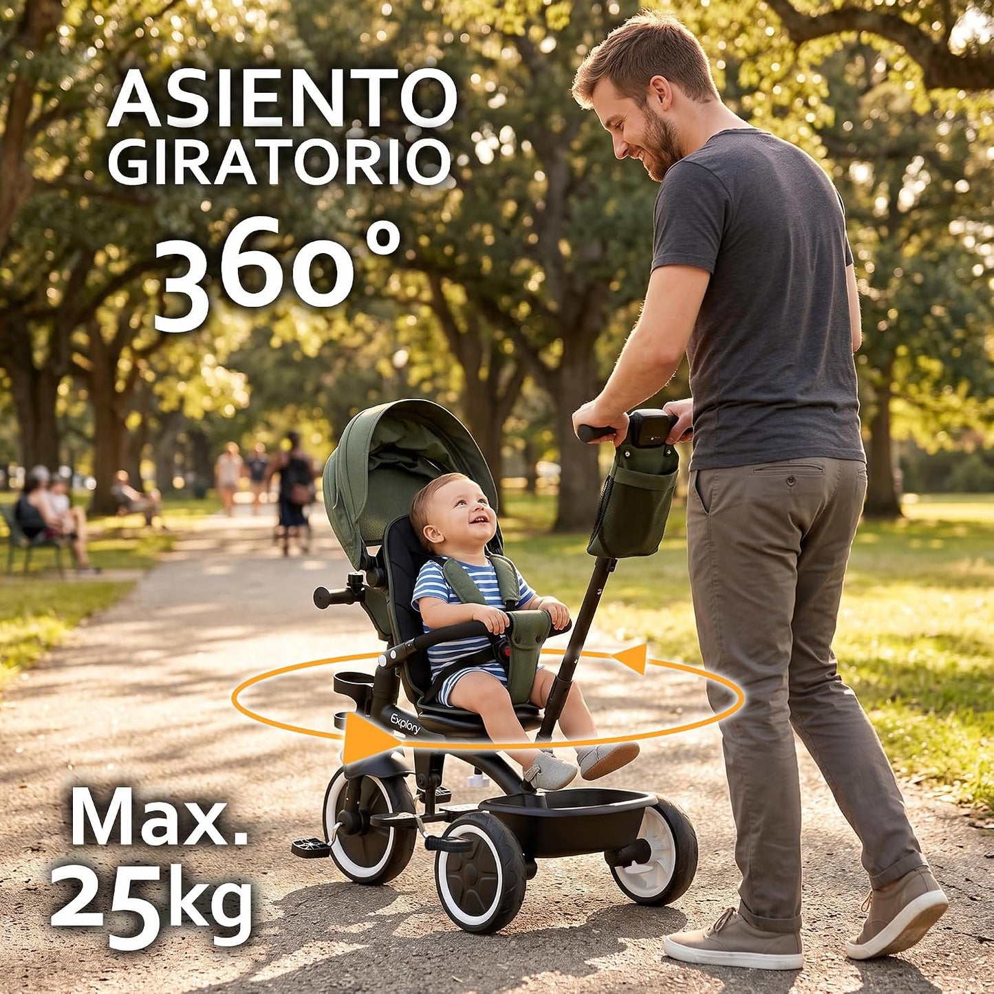 Triciclo Evolutivo 2 en 1 Explory Rosa