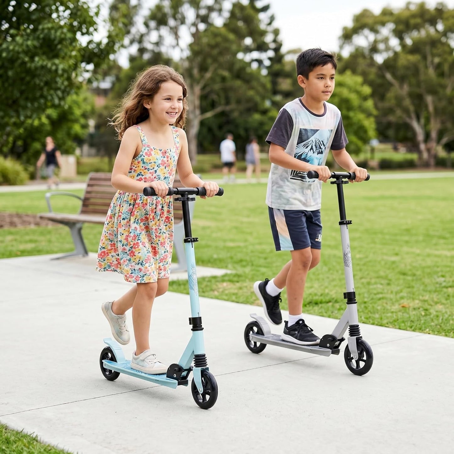 Patinete Infantil Plegable Rocky Gris