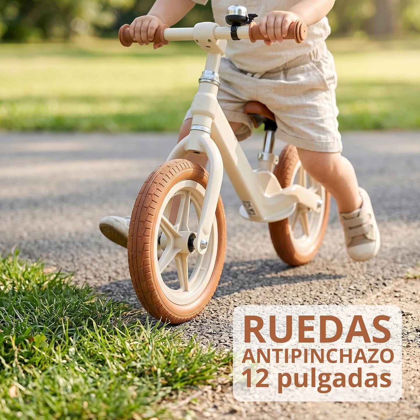 Bicicleta sin pedales Breeze 2-7 años Beige