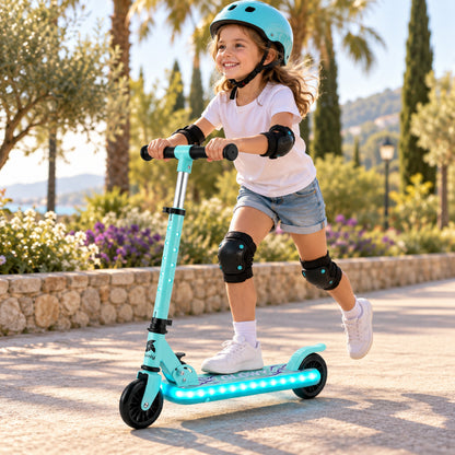 Patinete Infantil con Luces, Plegable, 2 Ruedas, 3 a 8 Años GLOWY