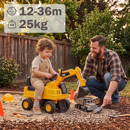 Correpasillos Excavadora Cat para niños de 1 a 3 Años Diggy