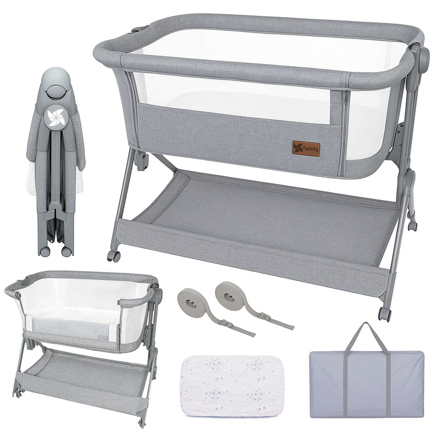 Minicuna Colecho Comfortly Gris