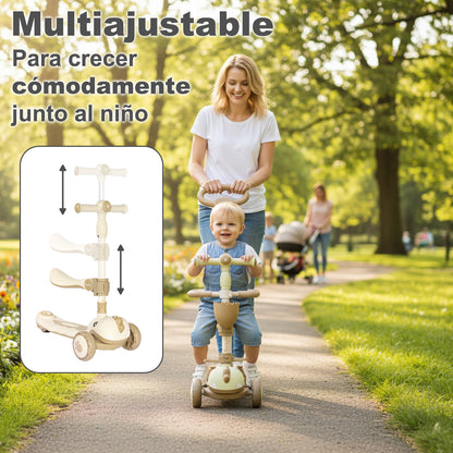 Patinete evolutivo 3 en 1 DINLY Blanco