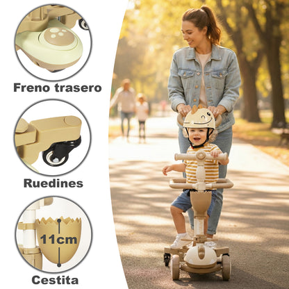 Patinete evolutivo 3 en 1 DINLY Rosa